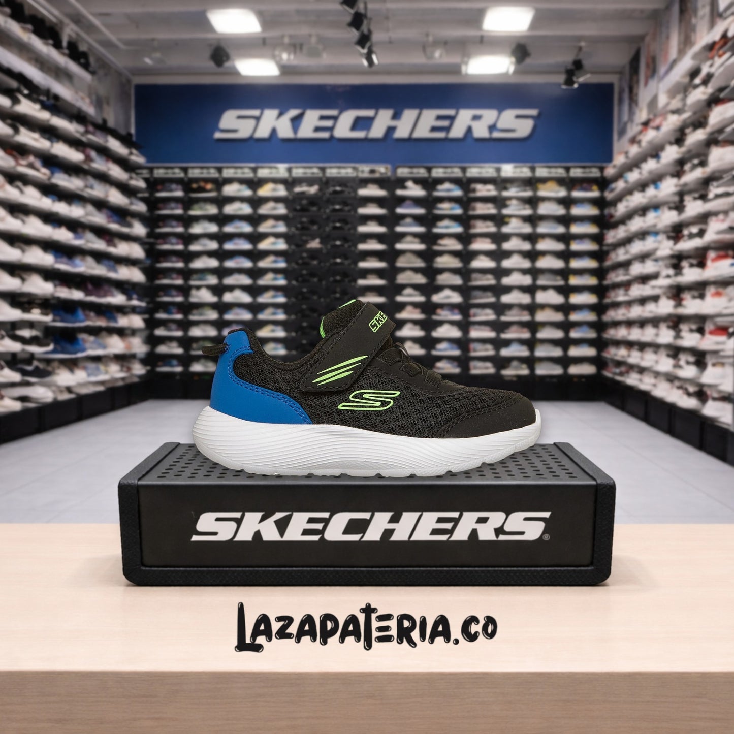 Tenis Skechers Dyna-Lite Negro para bebé