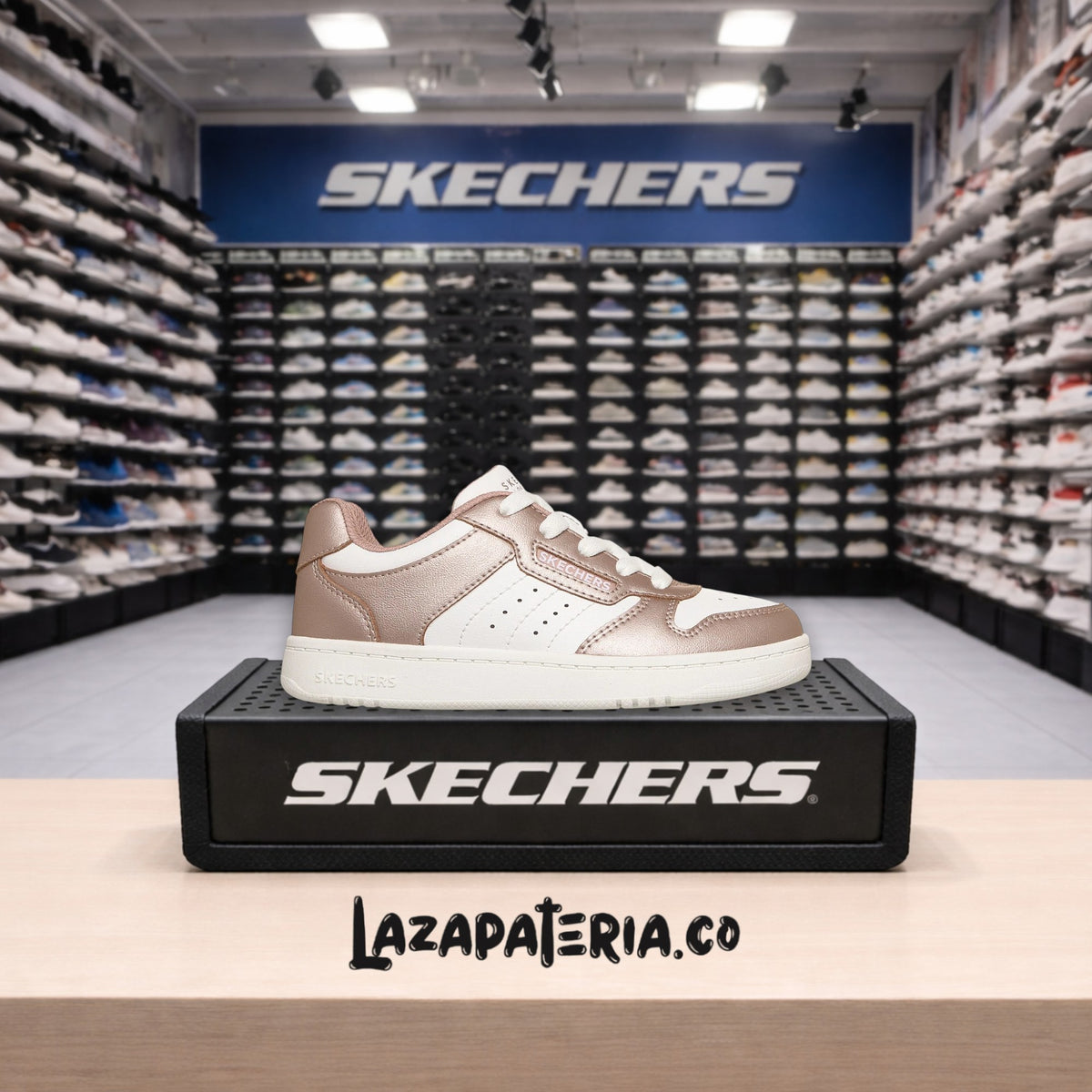 Tenis Skechers Quick Street Rosado para niña