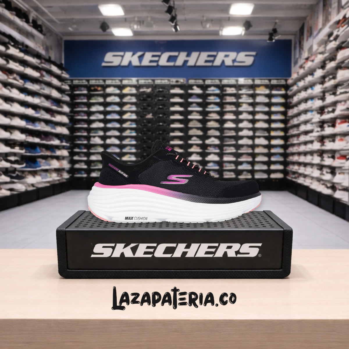 Tenis Skechers Slip-ins Negro para mujer