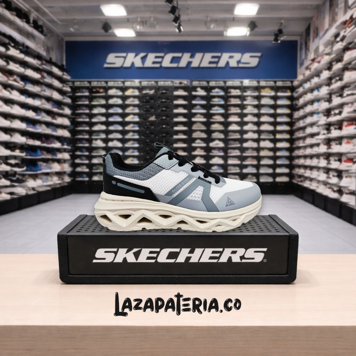 Tenis Skechers Gris para toda la familia