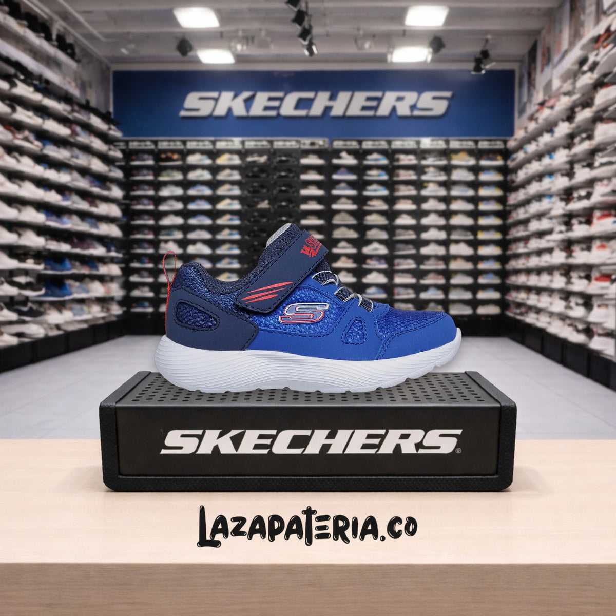 Tenis Skechers Dyna-Lite Azul para bebé