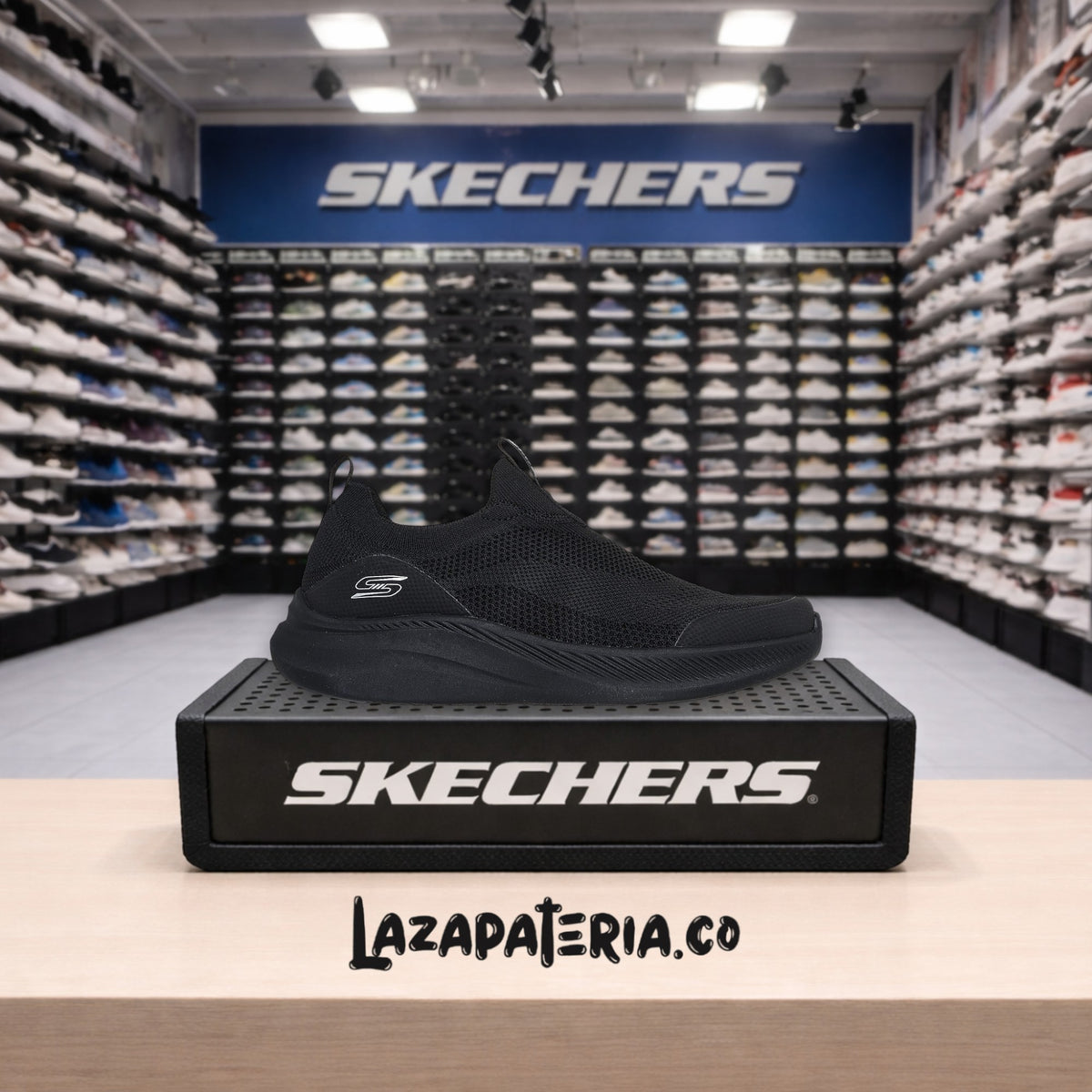 Tenis Skechers BOBS Negro para hombre