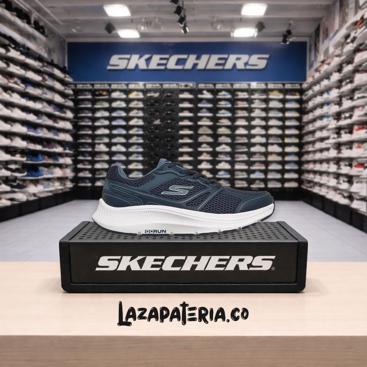 Tenis Skechers GOrun Consistent Azul Navy para mujer