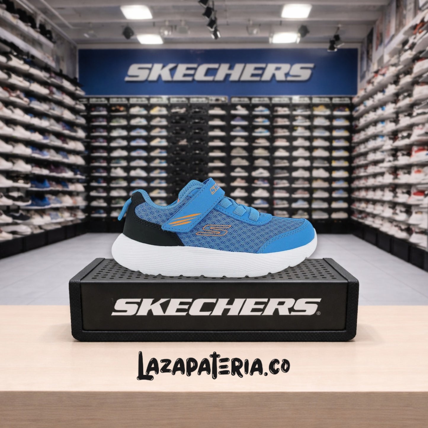 Tenis Skechers Dyna-Lite Azul para bebé