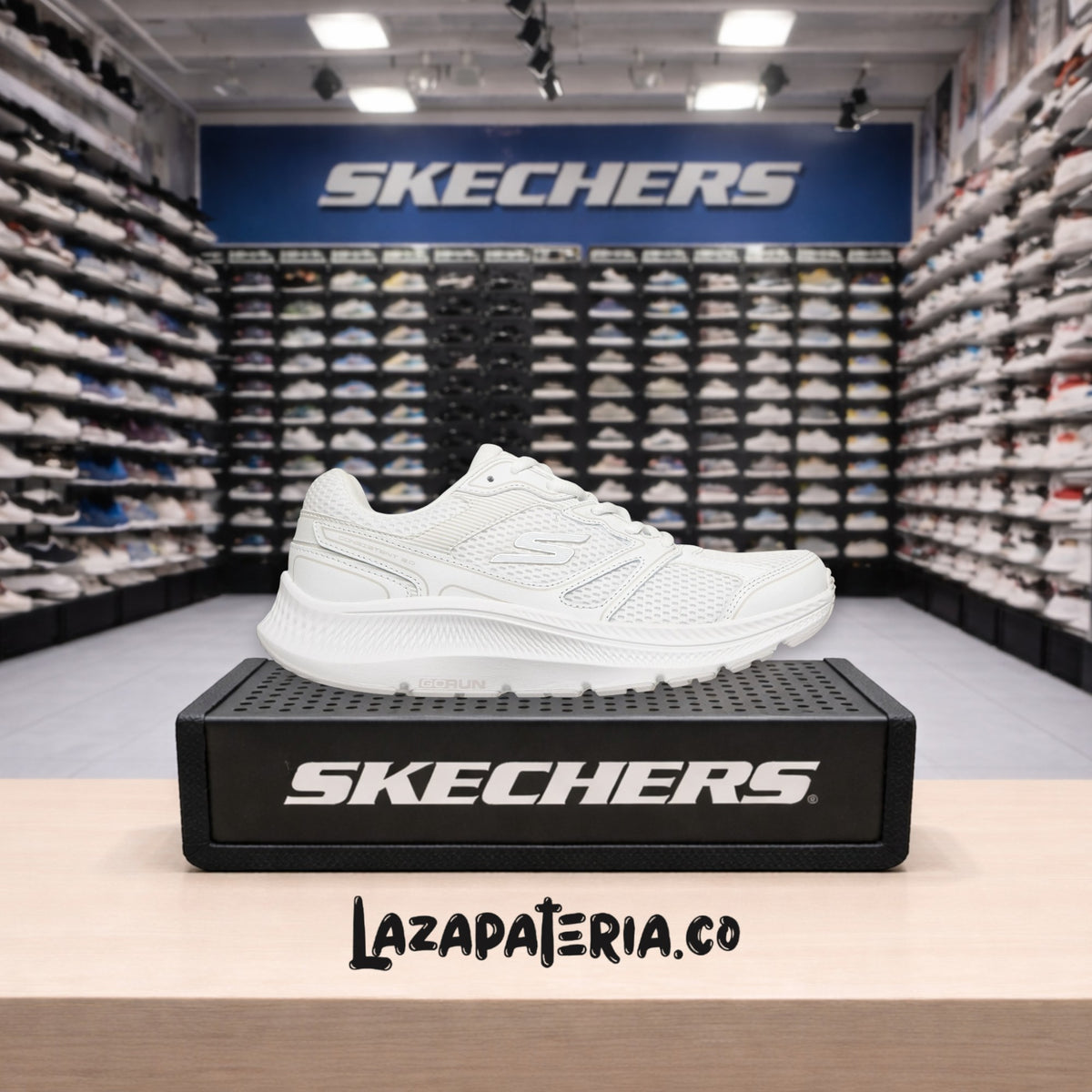 Tenis Skechers GOrun Consistent Blanco para mujer