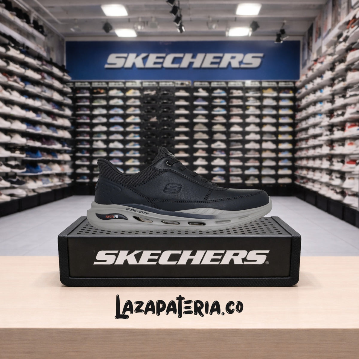 Tenis Skechers Slip-ins Negro para hombre