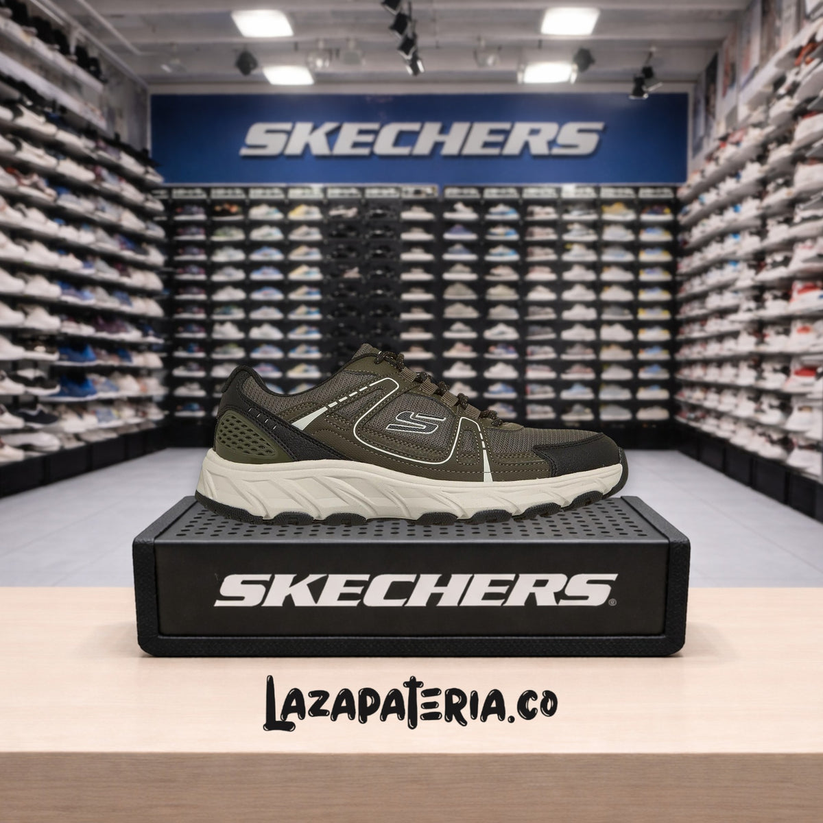 Tenis Skechers Hillcrest 2.0 Verde Oliva para hombre