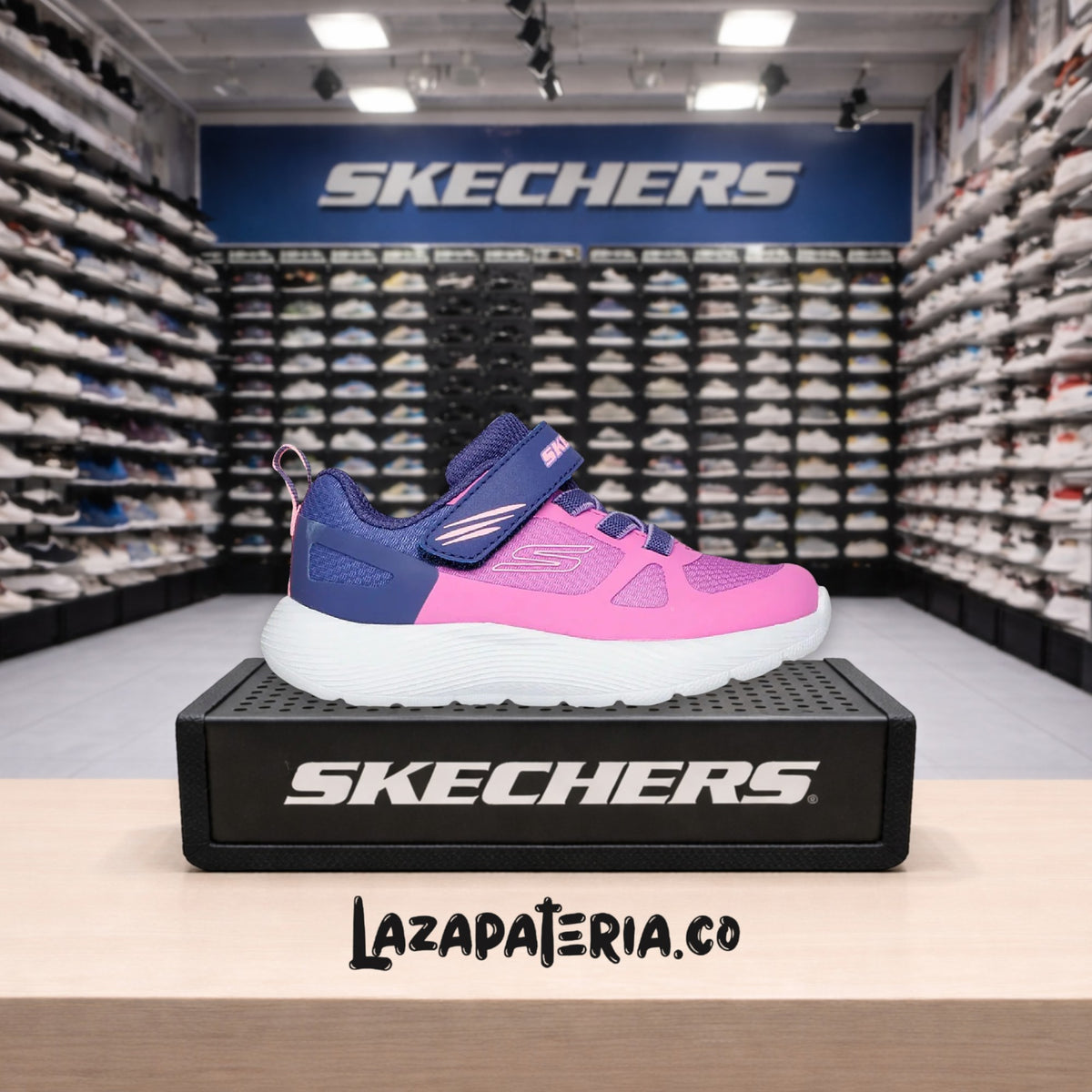 Tenis Skechers Dyna-Lite Morado para bebé