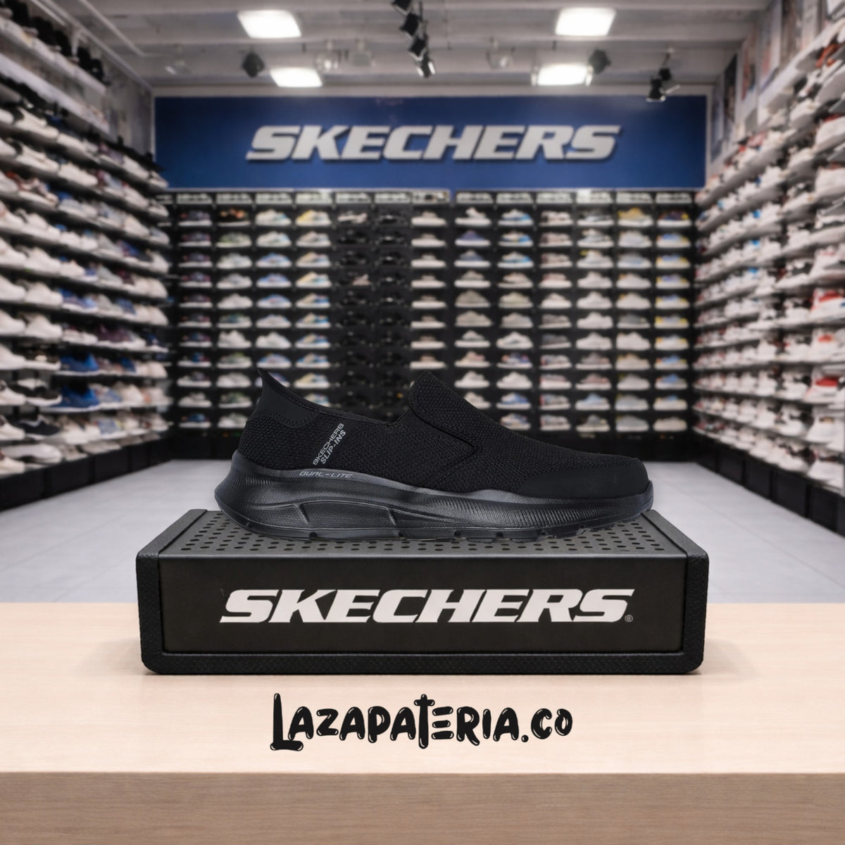 Tenis Skechers Slip-ins Negro para hombre