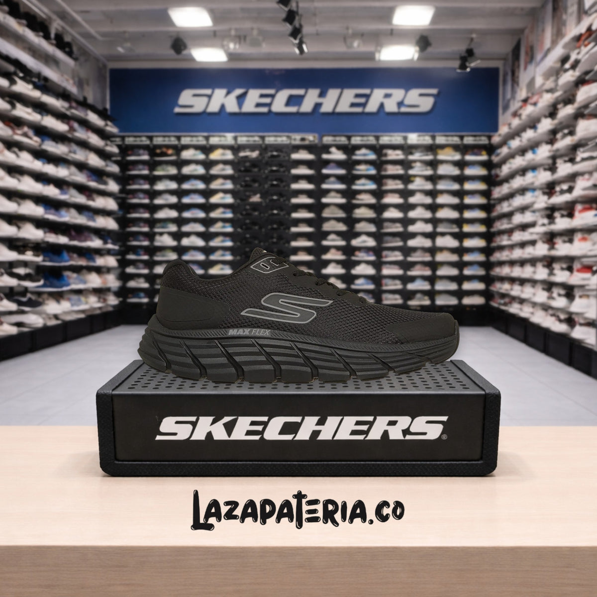 Tenis Skechers GOrun Max Flex Negro para hombre