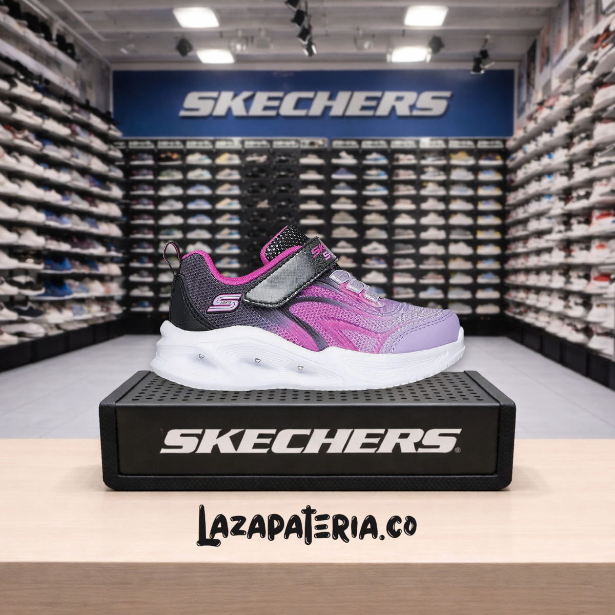 Tenis Skechers S-Lights Multicolor para bebé