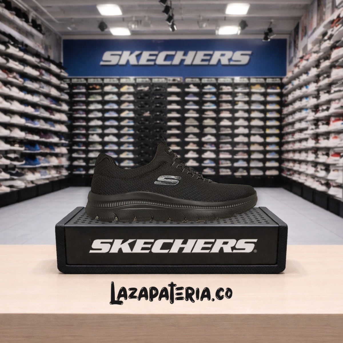 Tenis Skechers Summits Negro para mujer