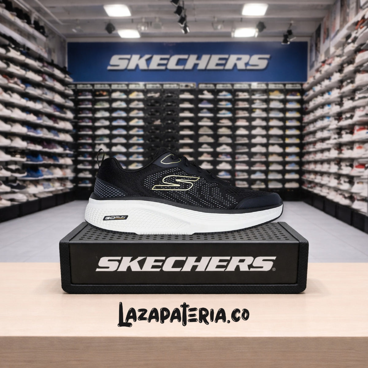 Tenis Skechers GOrun Negro para hombre