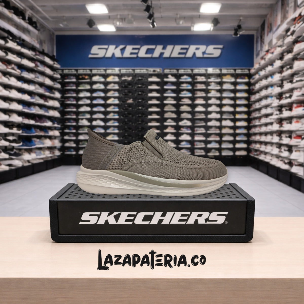 Mocasines Skechers Slip-ins Beige para hombre