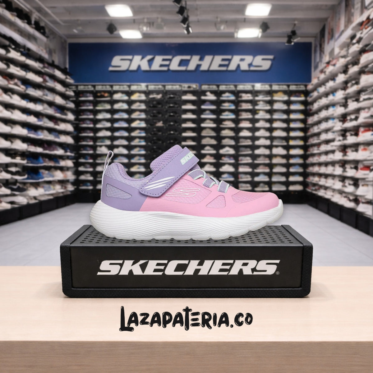 Tenis Skechers Dyna-Lite Lila para bebé