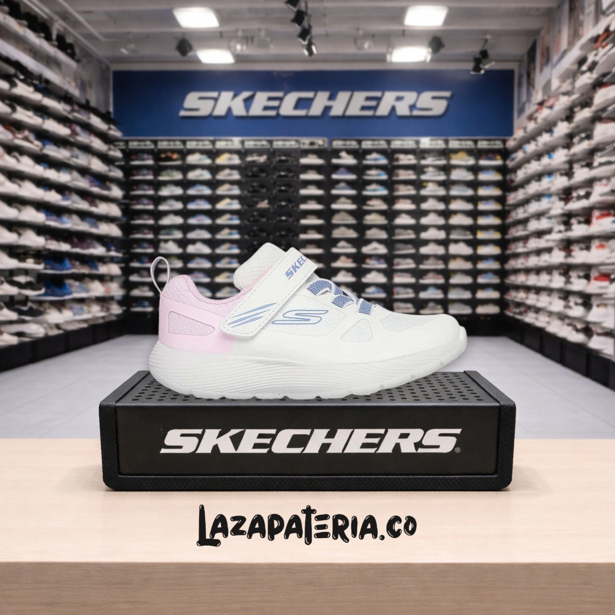 Tenis Skechers Dyna-Lite Beige para bebé