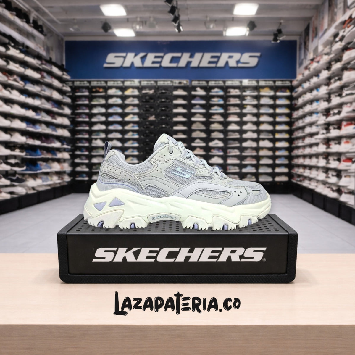 Tenis Skechers D'Lites Lila para mujer
