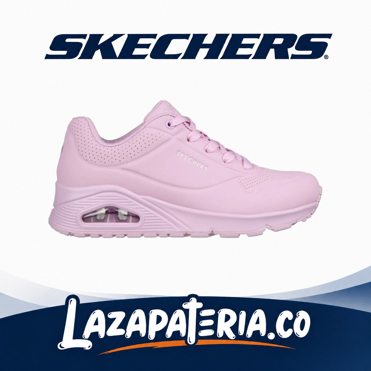 Tenis Skechers UNO Lila para mujer, vista 2