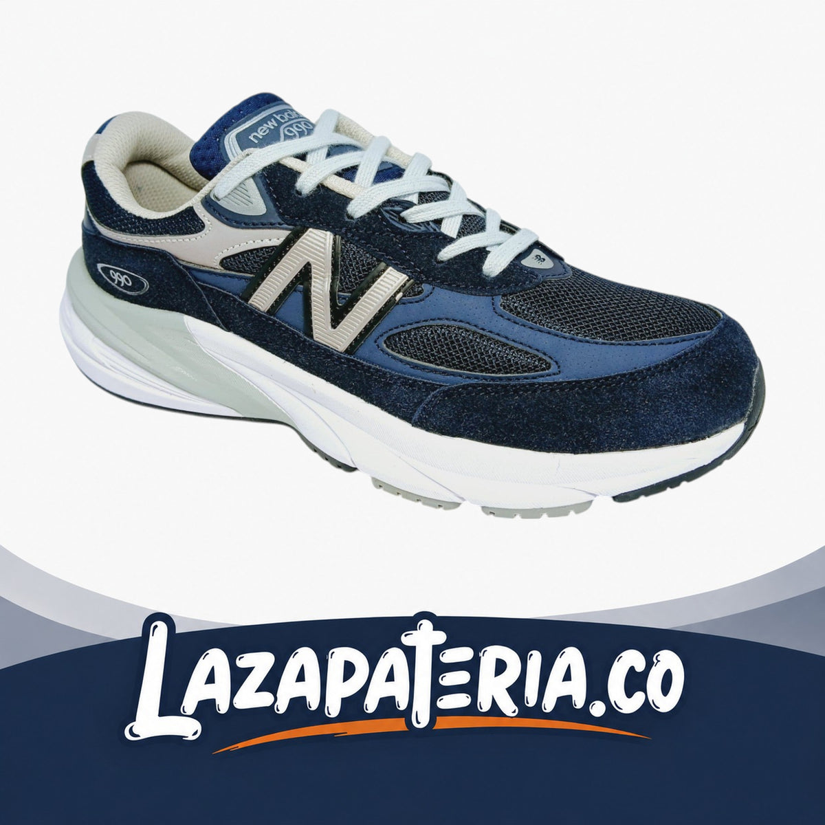 Tenis New 990 Balance Hombre Azul, vista 2