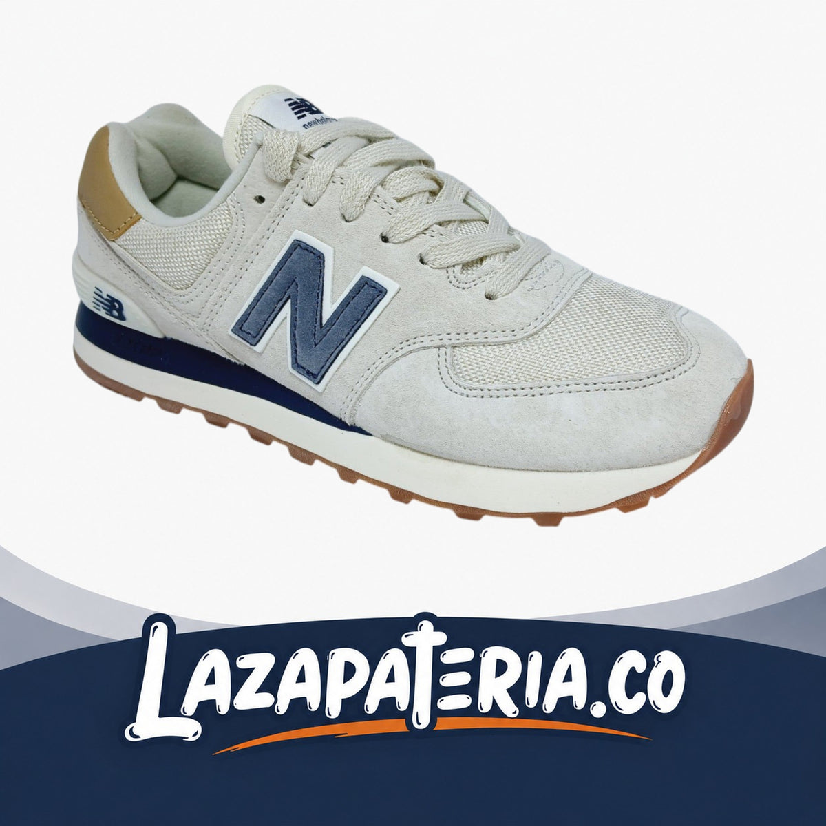 Tenis New 574 Balance Unisex Blanco, vista 2