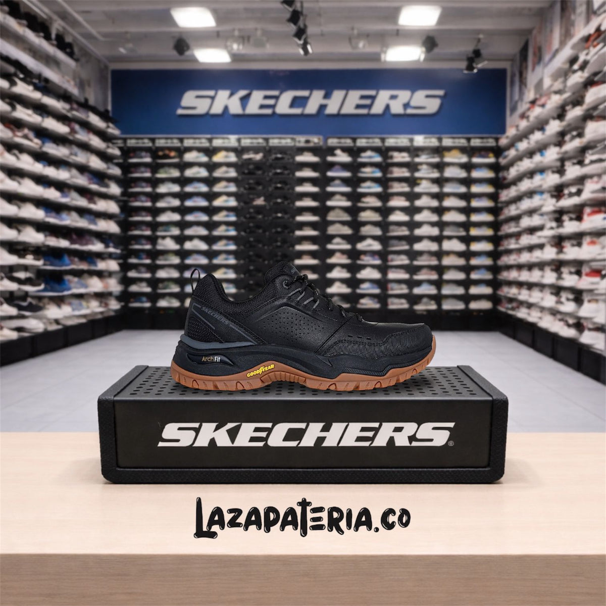 Tenis Skechers Arch Fit Negro para hombre