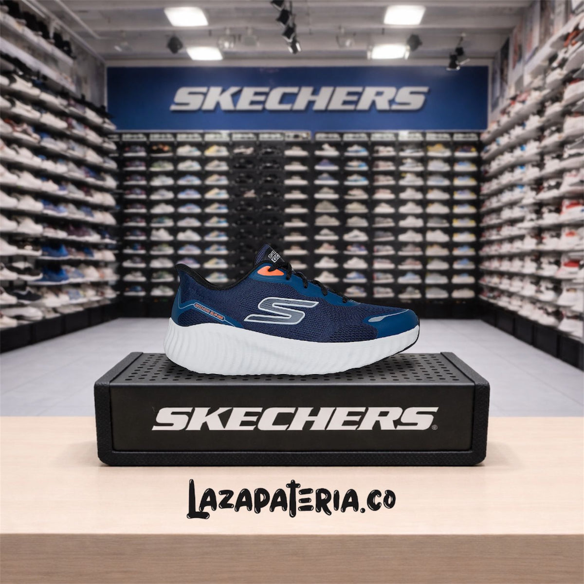 Tenis Skechers GOrun Azul Navy para hombre