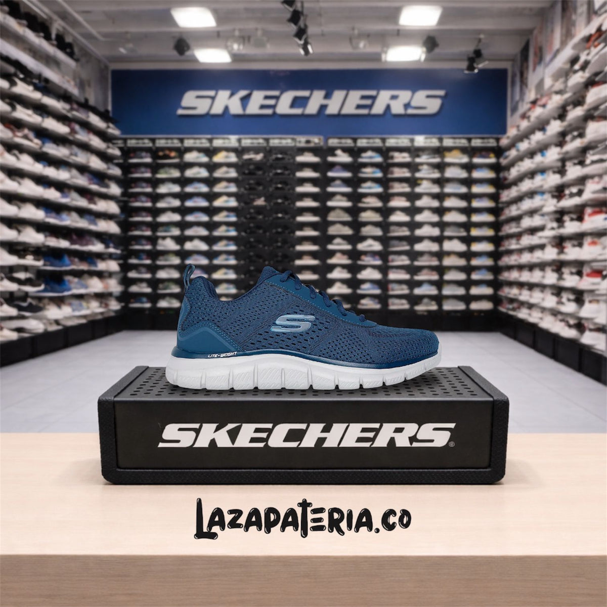 Tenis Skechers Track Azul para hombre