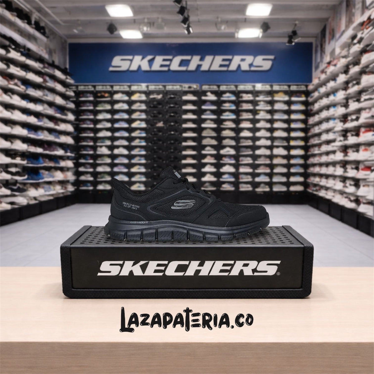 Tenis Skechers Slip-ins Negro para hombre