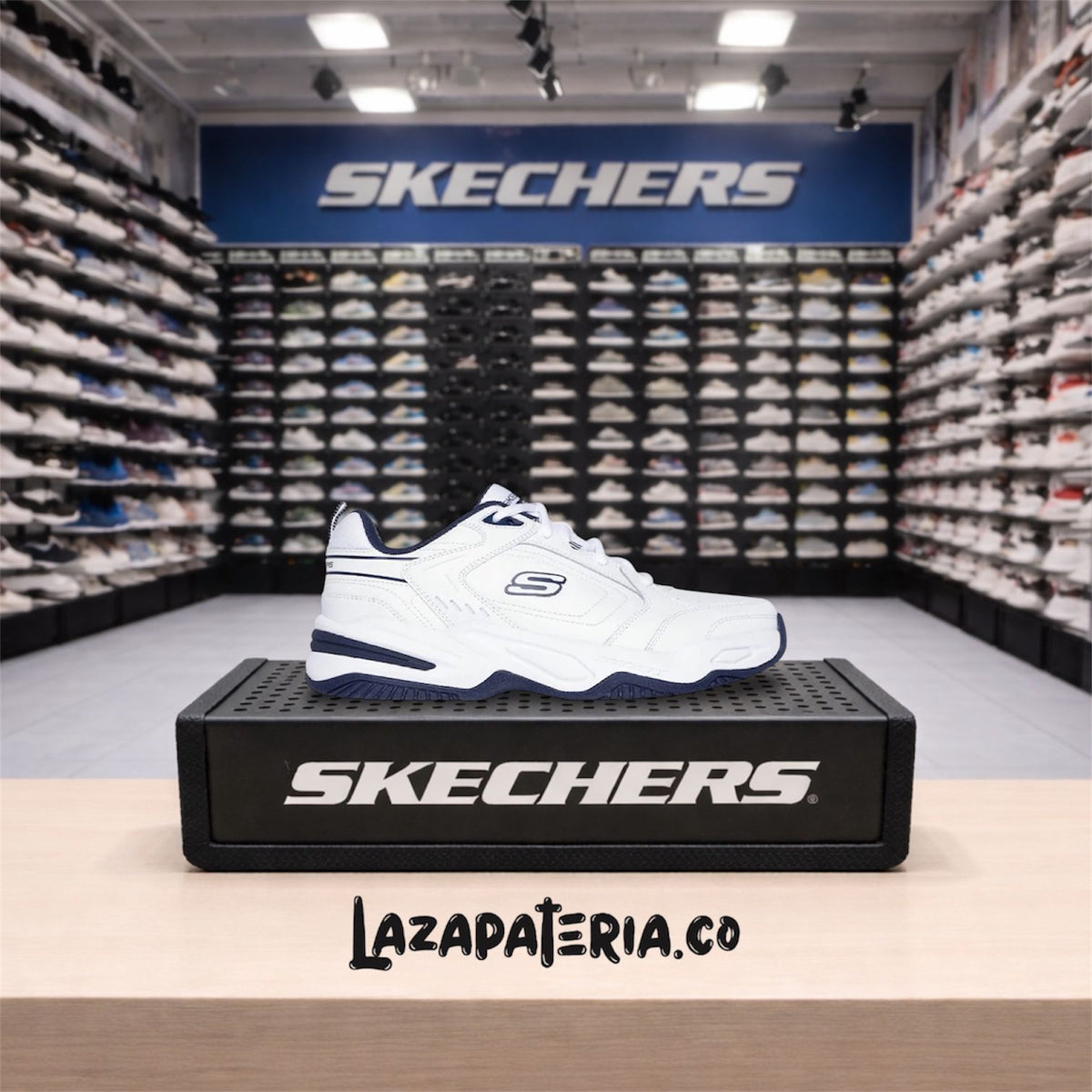 Tenis Skechers Relaxed Fit Blanco para hombre