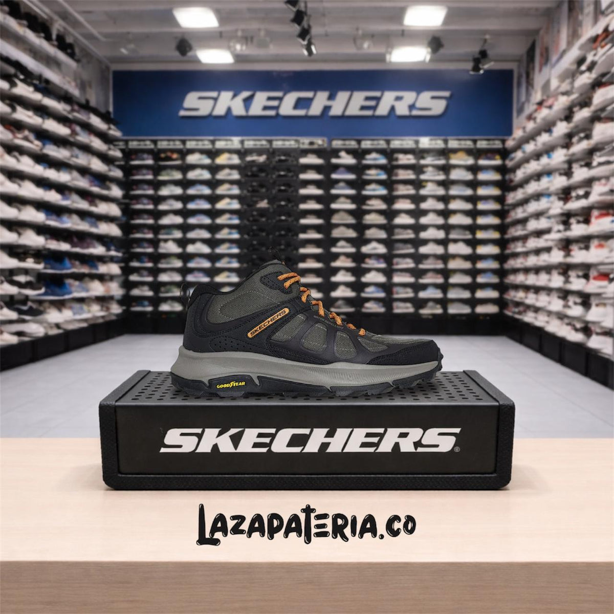 Botas Skechers Equalizer Verde Oliva para hombre