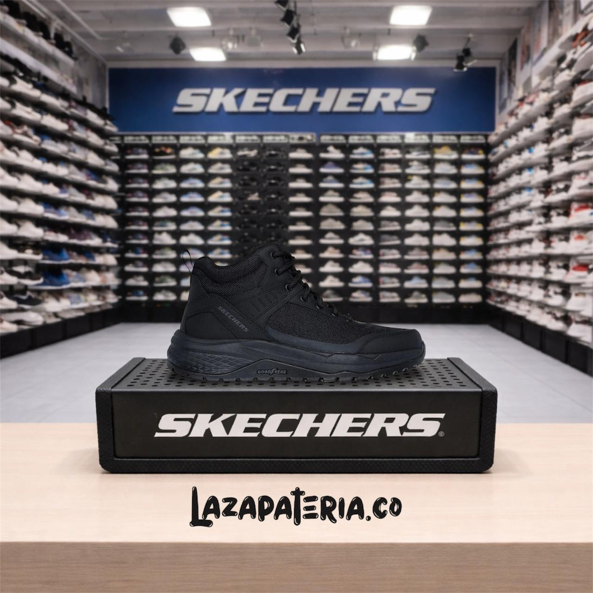 Botas Skechers Street Treader Negro para hombre