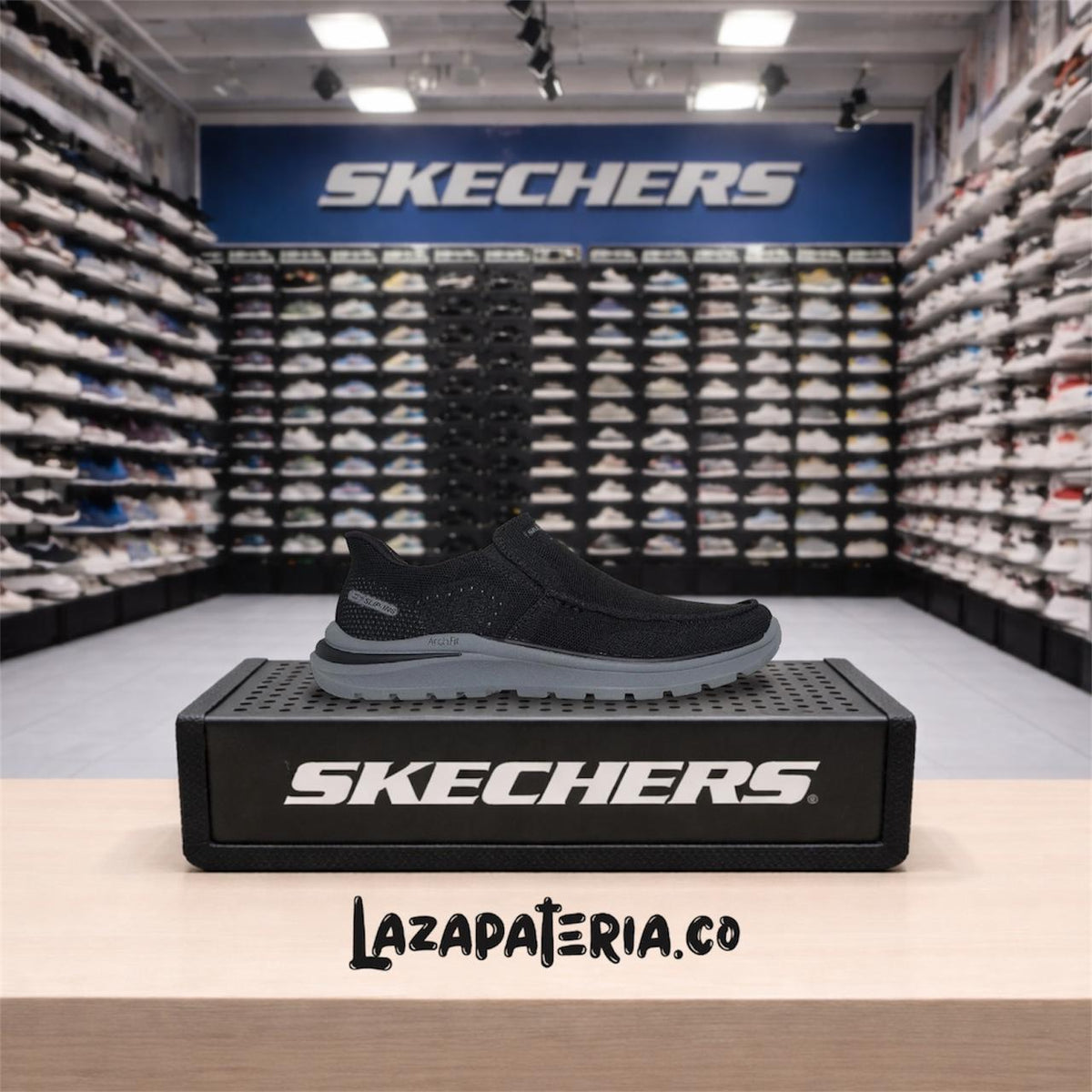 Tenis Skechers Negro para hombre