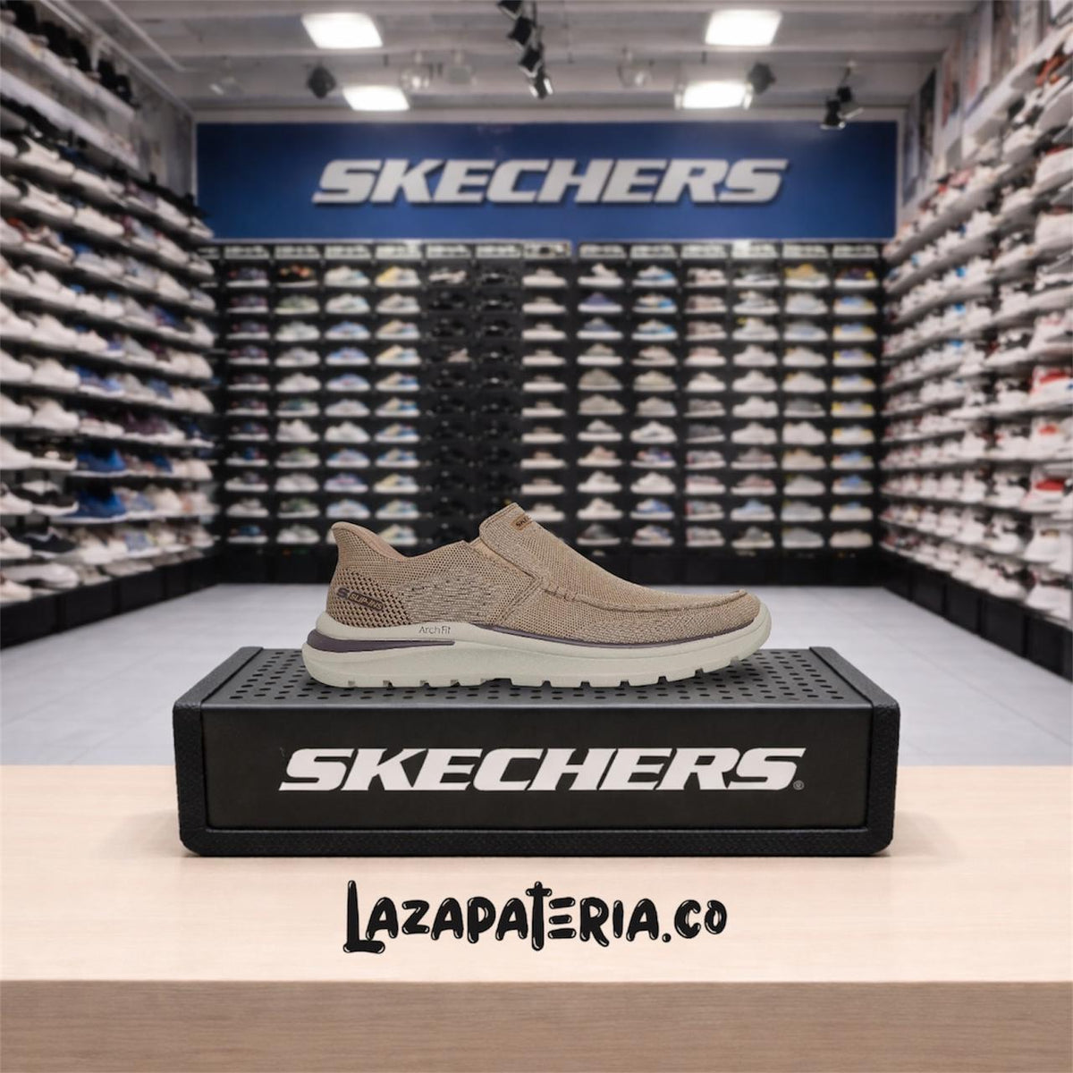 Tenis Skechers Beige para hombre