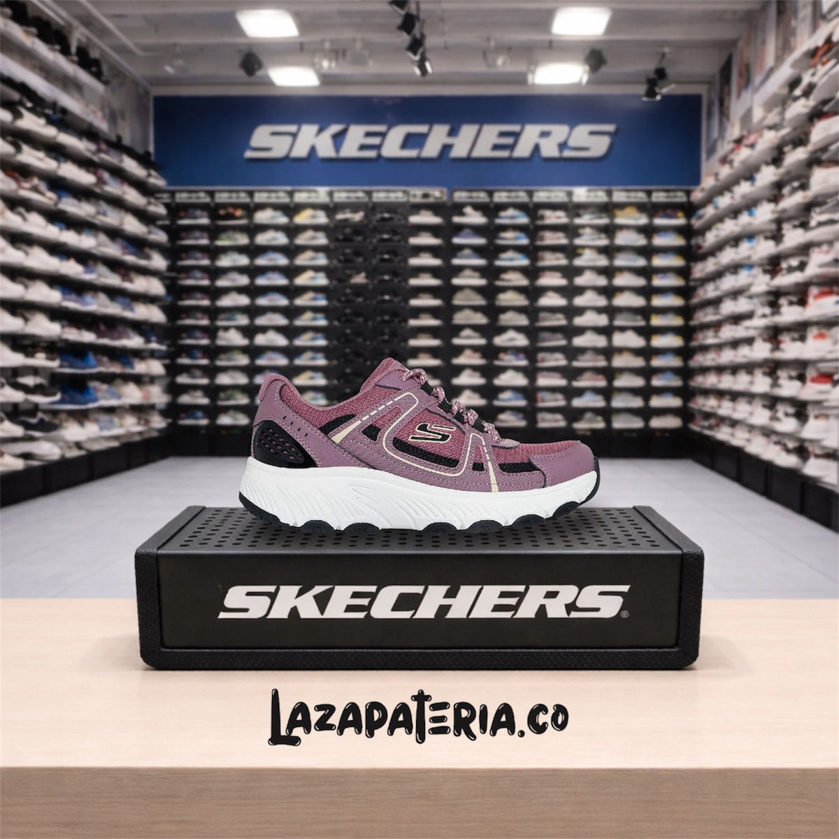 Tenis Skechers Hillcrest Morado para mujer