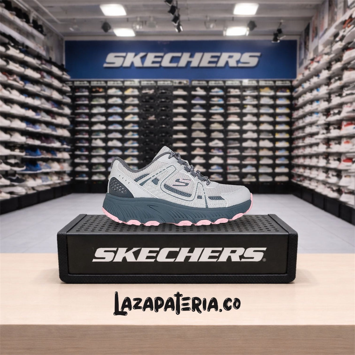 Tenis Skechers Hillcrest Gris para mujer