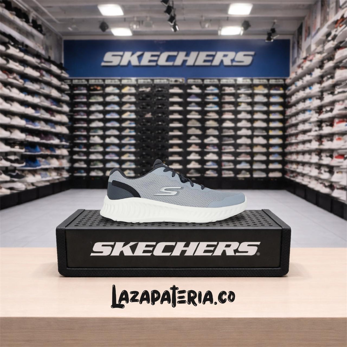 Tenis Skechers GO Walk Now Gris para hombre