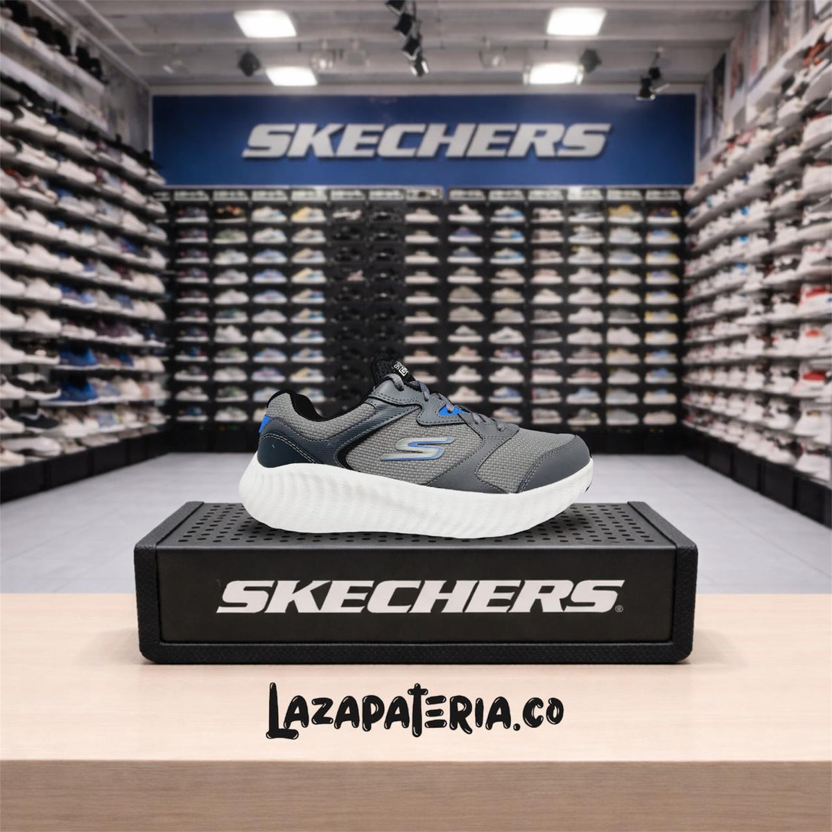 Tenis Skechers GOrun Gris para hombre