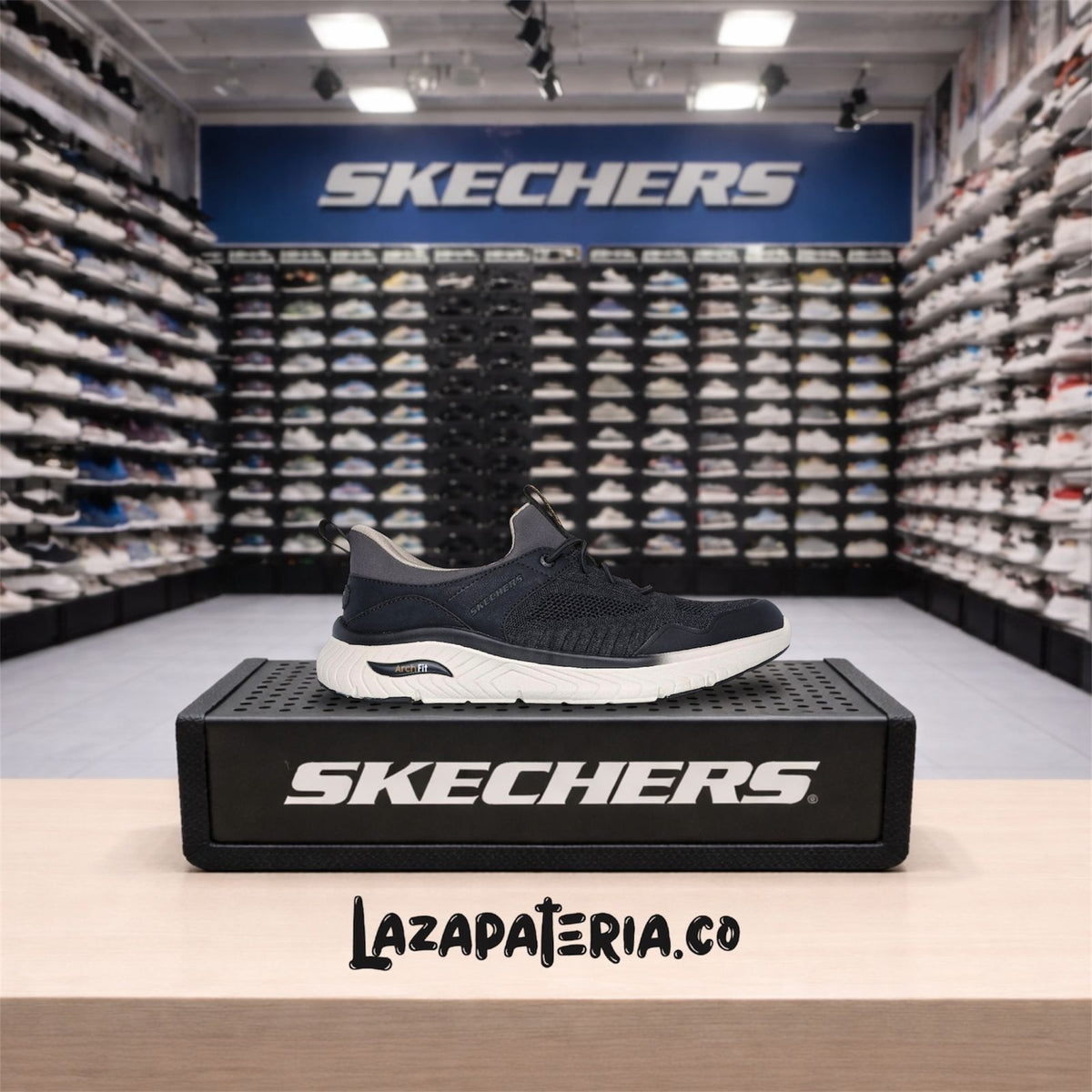 Tenis Skechers Slip-ins Negro para hombre
