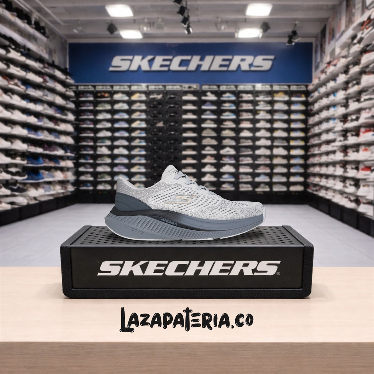 Tenis Skechers GO Walk Gris para hombre