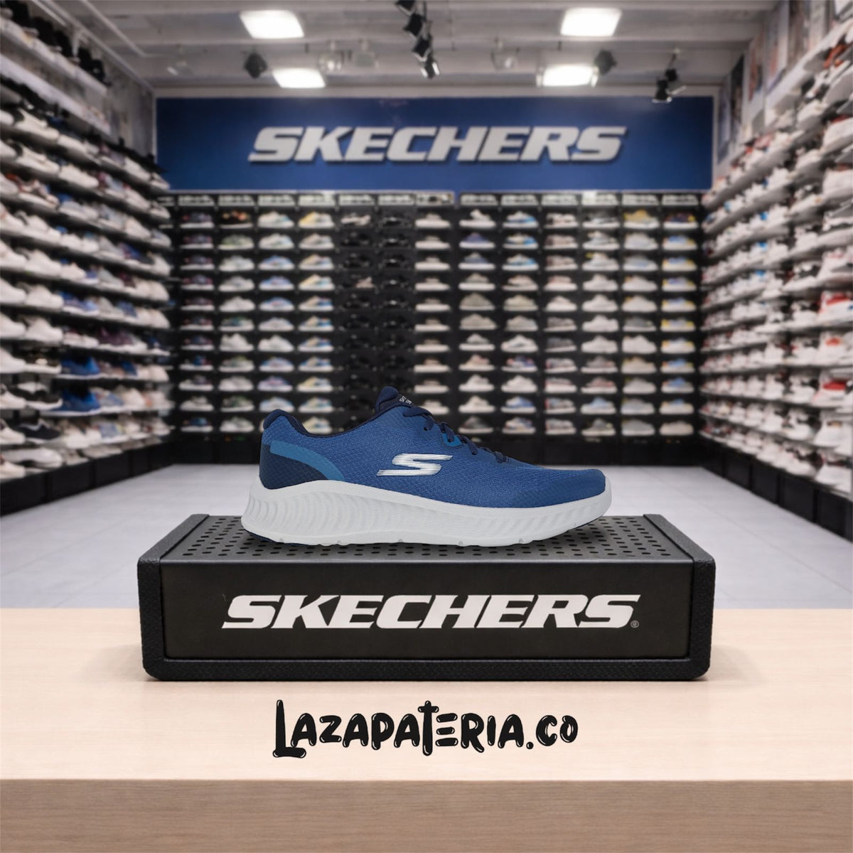 Tenis Skechers GO Walk Azul Navy para hombre