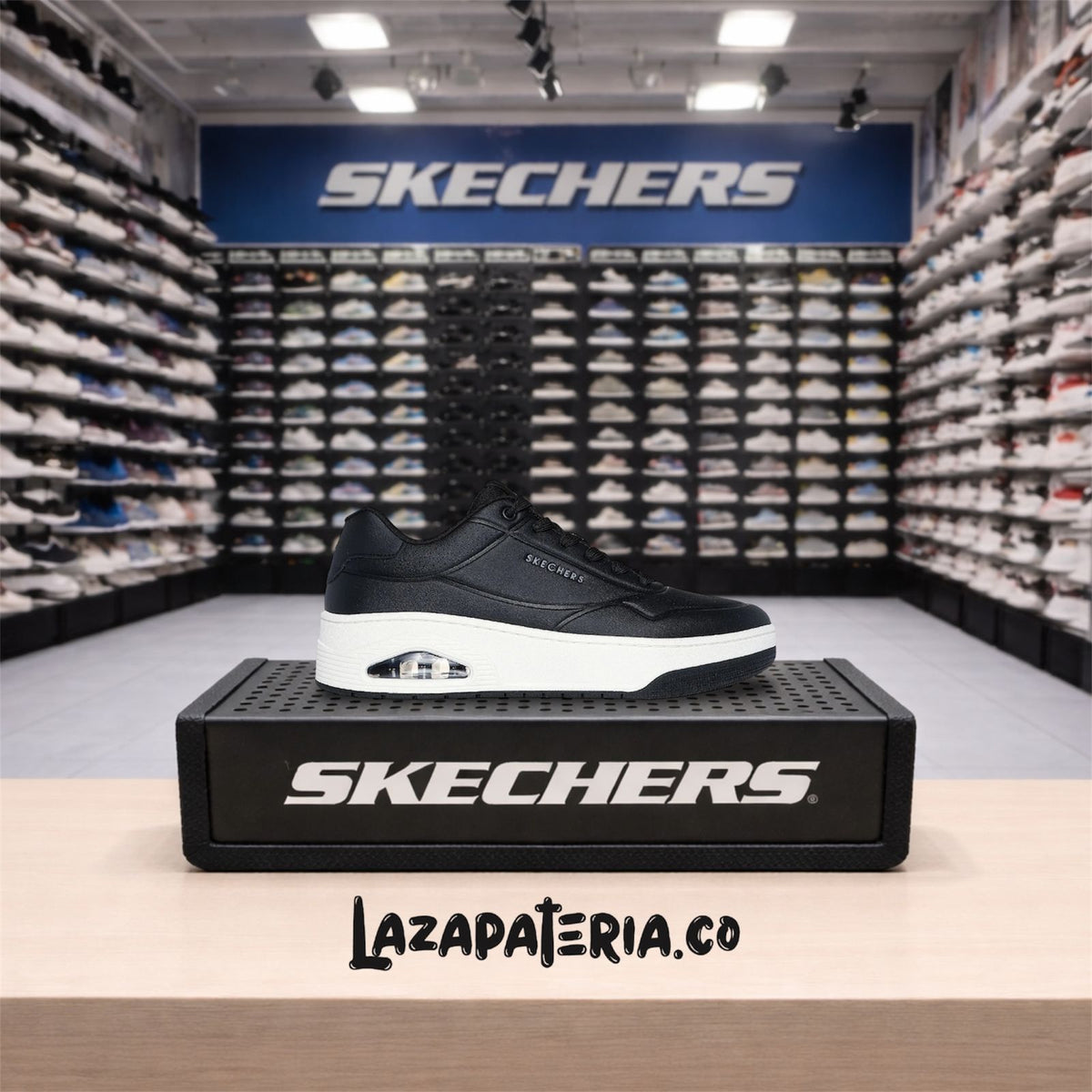 Tenis Skechers UNO Negro para hombre