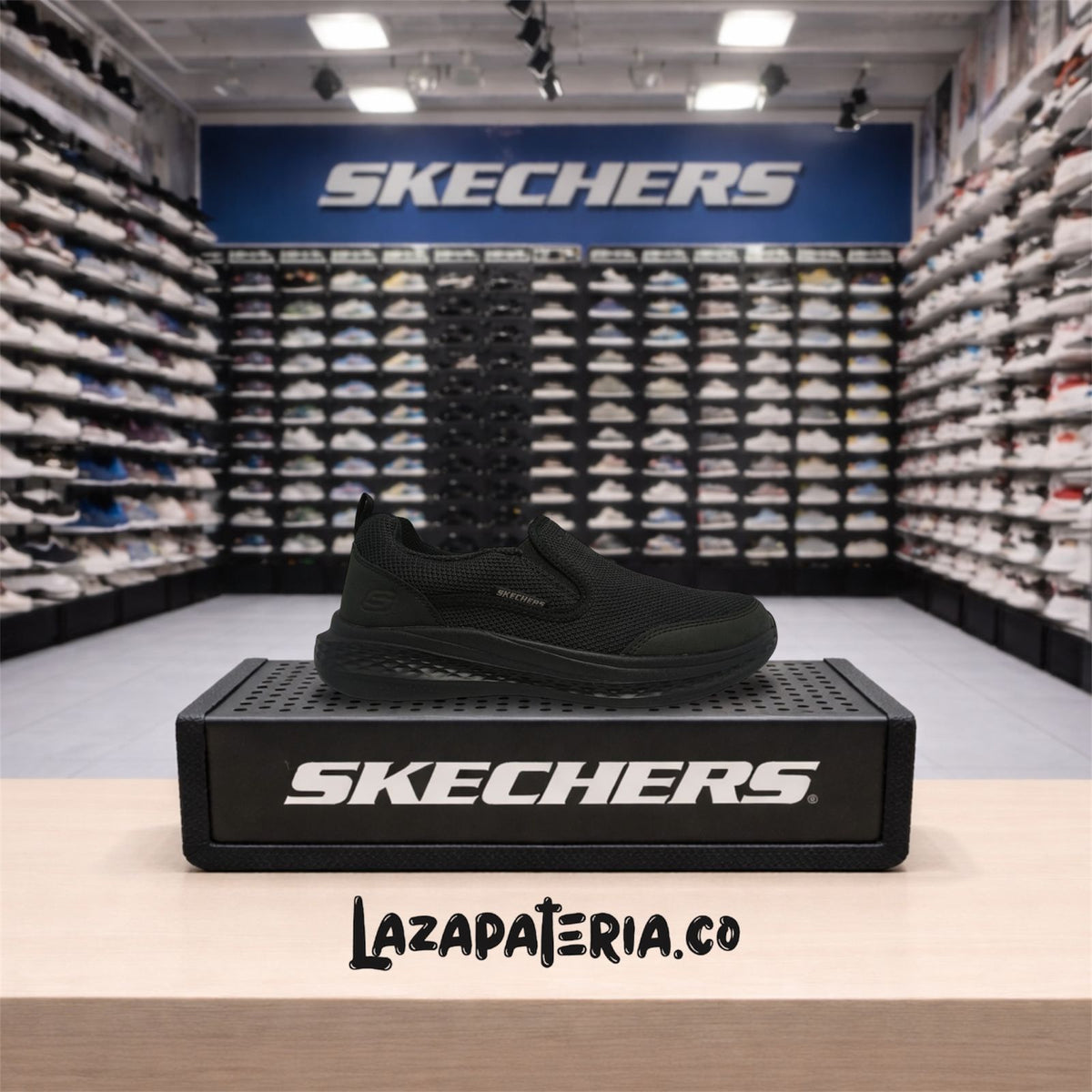 Mocasines Skechers Relaxed Fit Negro para hombre