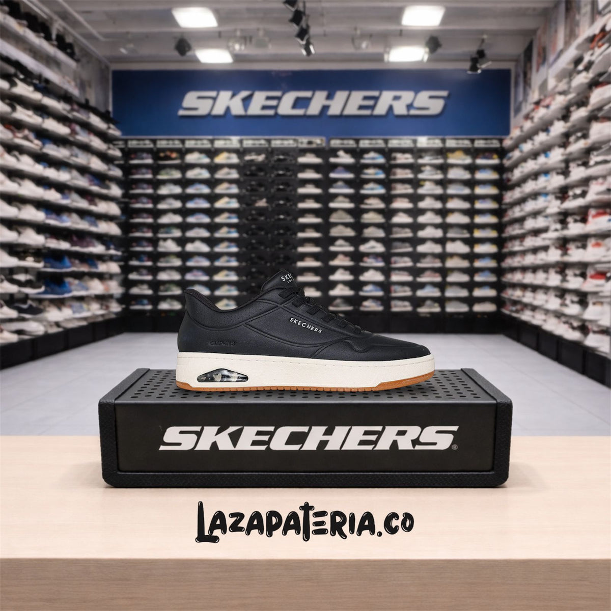 Mocasines Skechers Slip-ins Negro para hombre