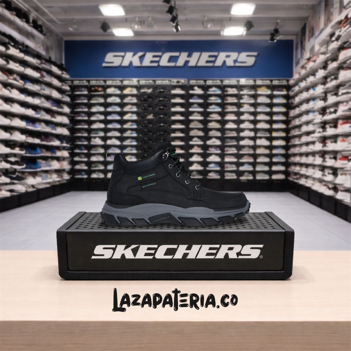 Botas Skechers Respected Negro para hombre