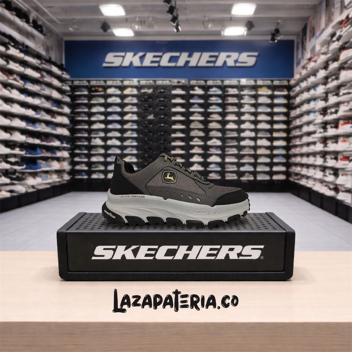 Tenis Skechers D'Lux Trekker Café para hombre