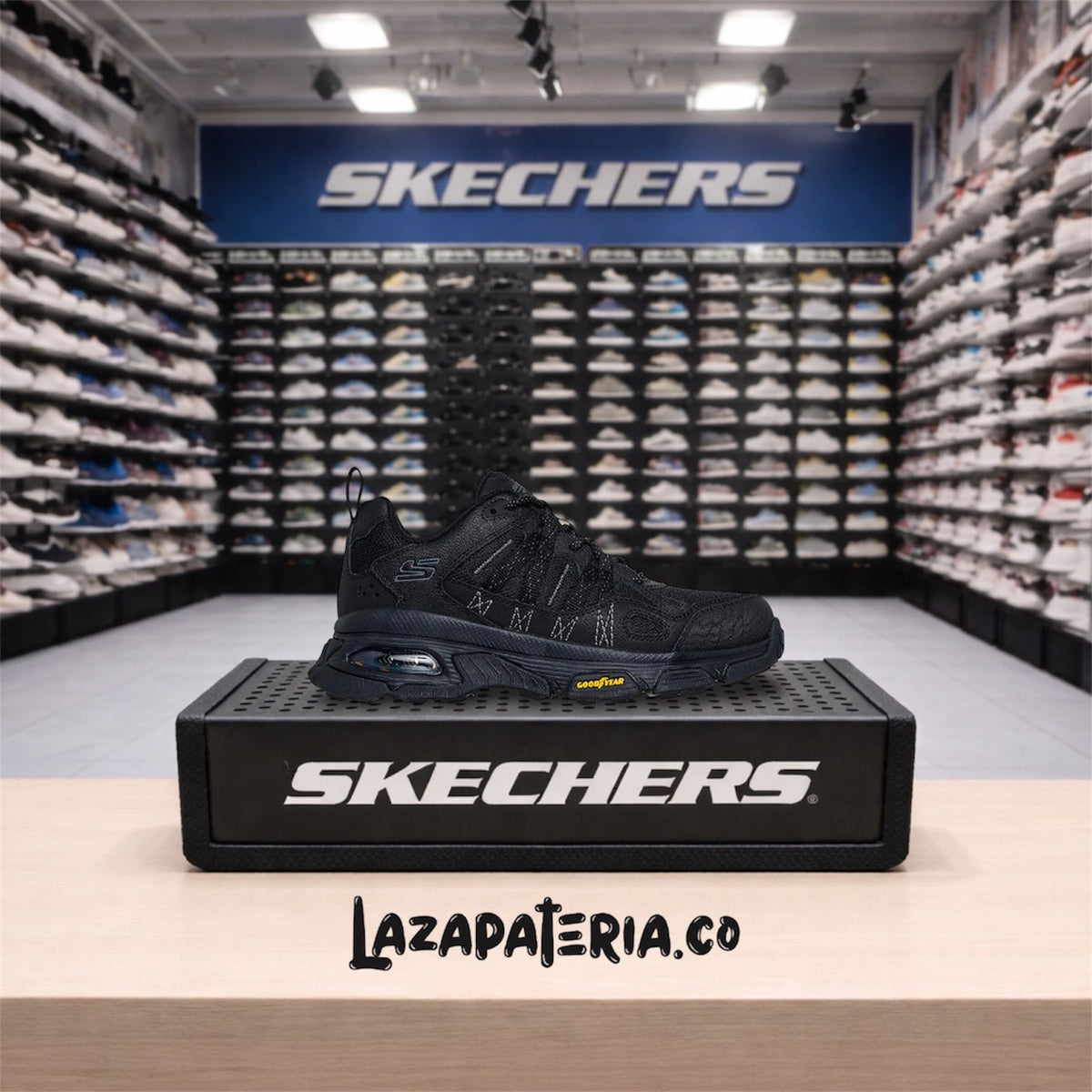 Tenis Skechers Skech-Air Negro para hombre