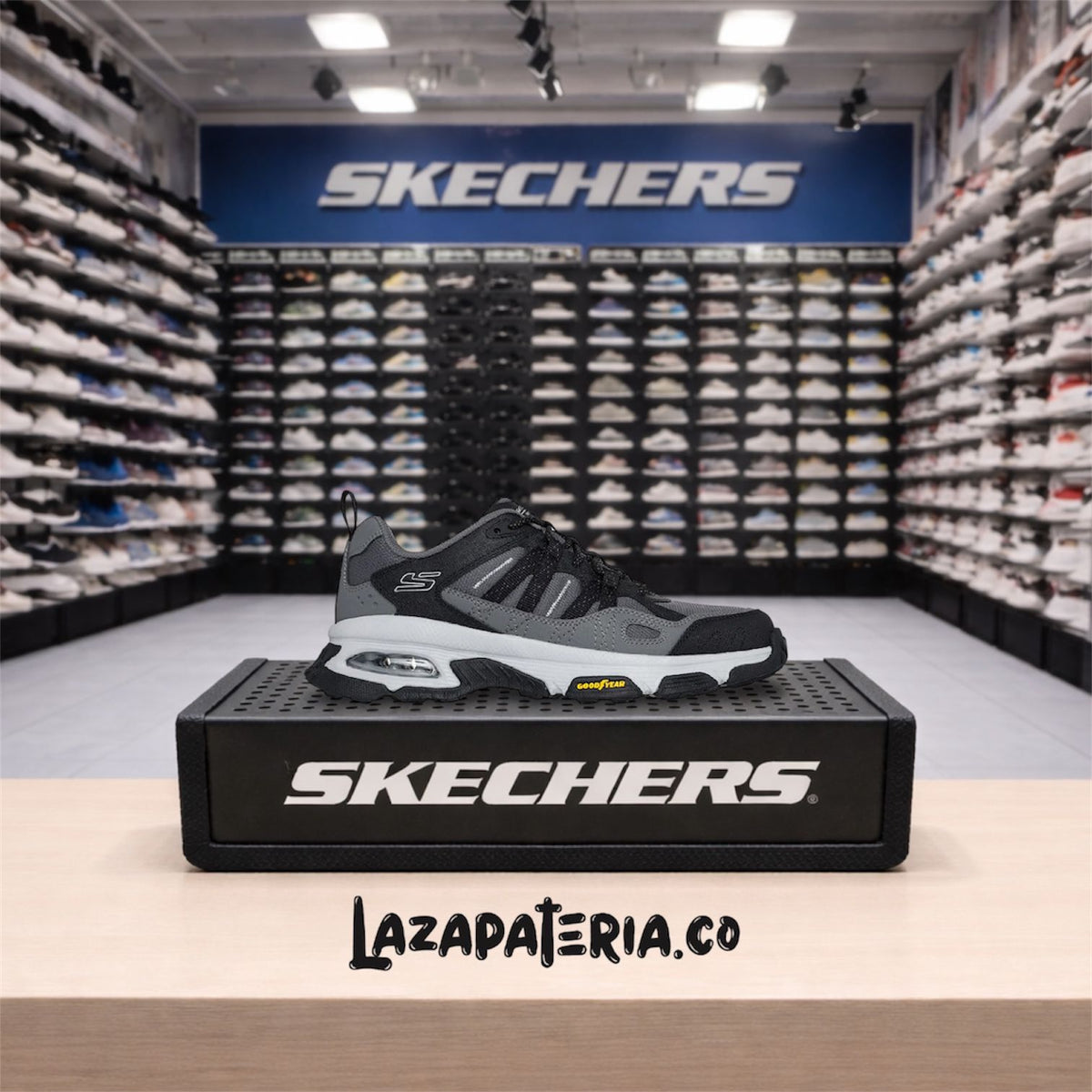 Tenis Skechers Skech-Air Gris para hombre