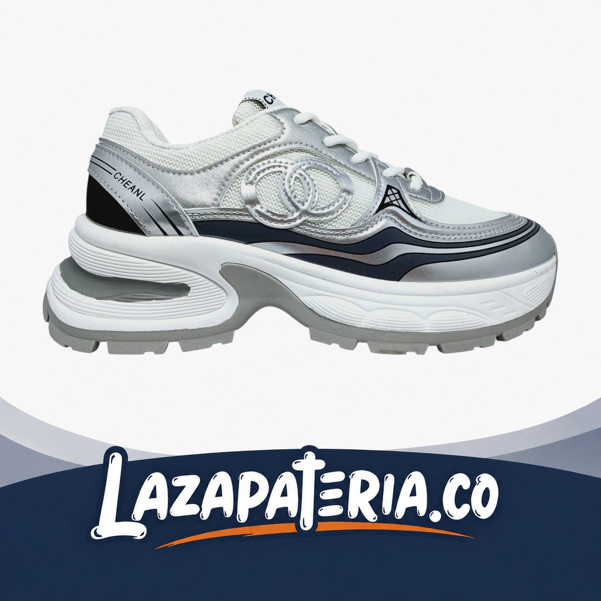 Zapatos Super Chunkys Plateado para mujer