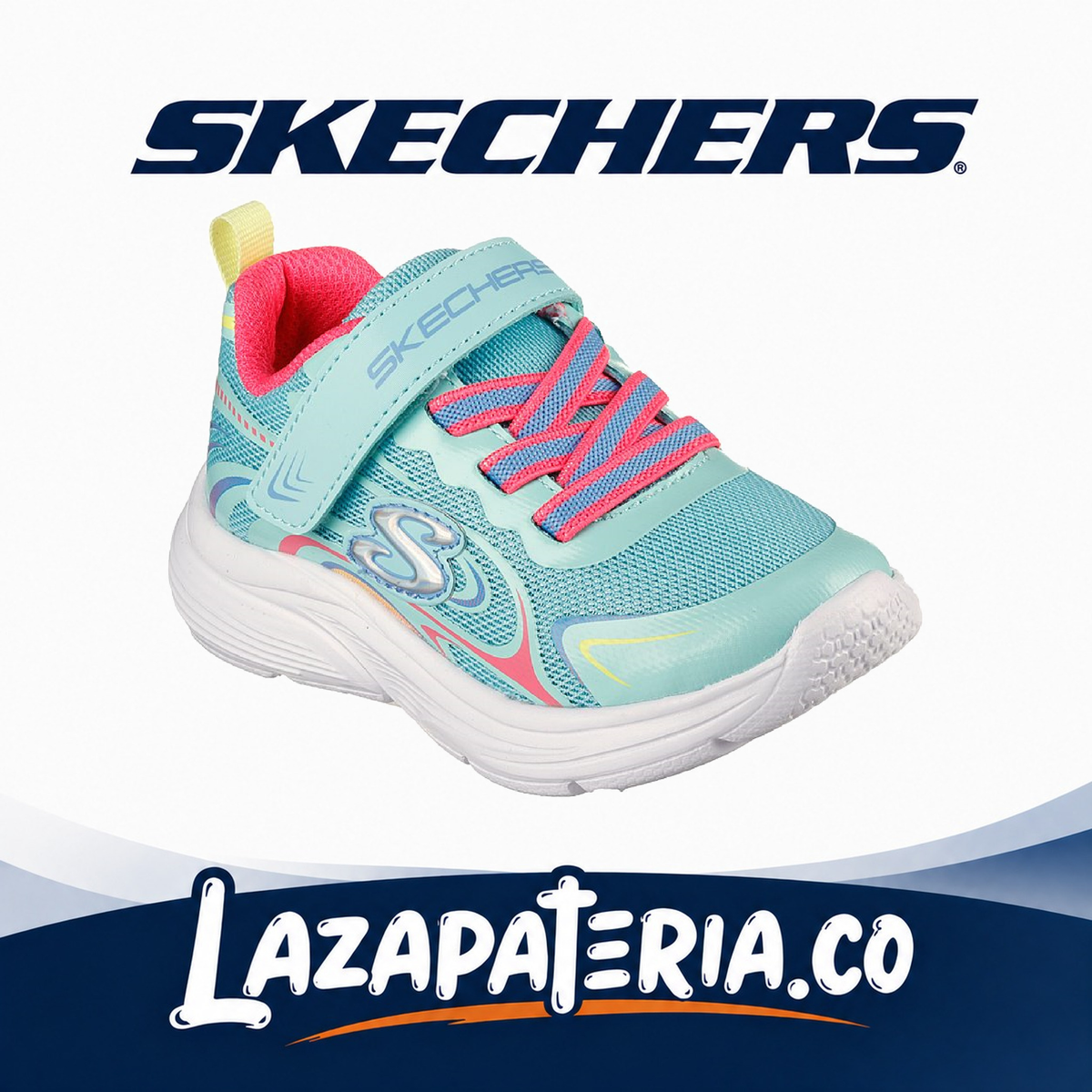 Tenis Skechers Wavy Lites Multicolor para bebé