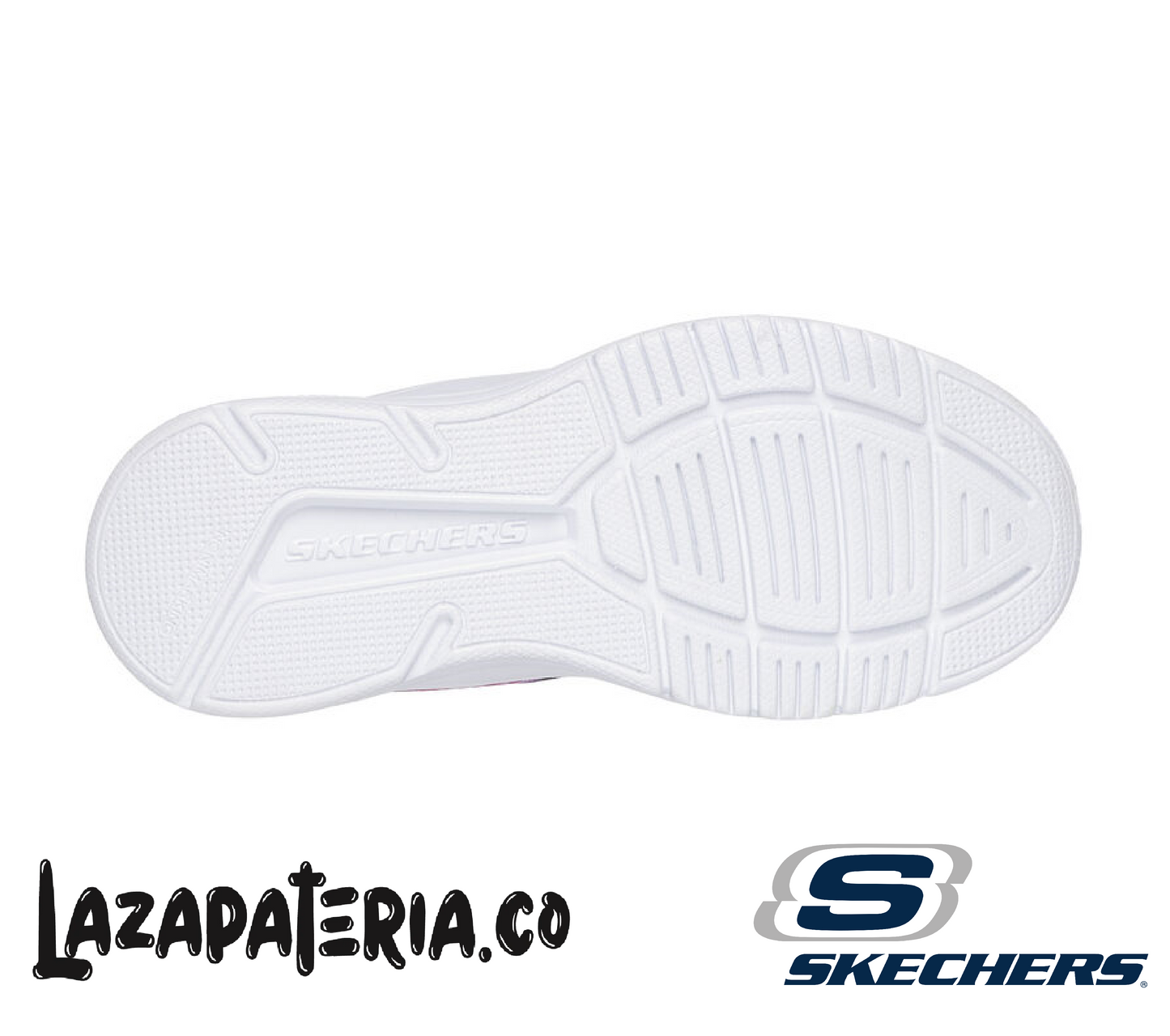 Tenis Skechers Microspec Celeste para niña, vista 4